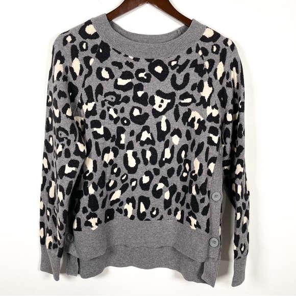 Stella & Dot Leopard Print Sweater - Picture 3 of 8
